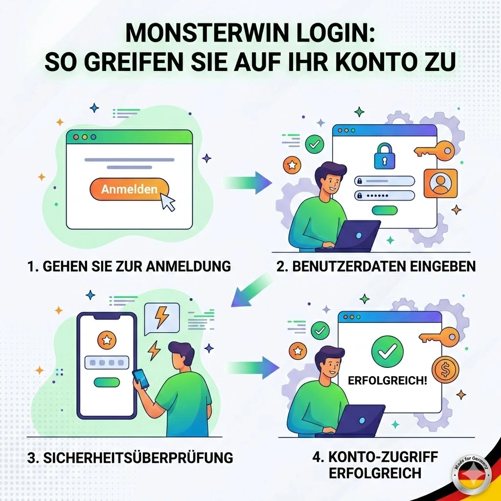 Monsterwin Login: So greifen Sie auf Ihr Konto zu