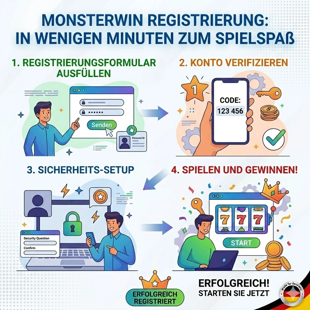 Monsterwin Registrierung: In wenigen Minuten zum Spielspaß